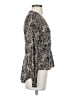 Veronica Beard 100% Silk Gray Long Sleeve Silk Top Size 2 - photo 4