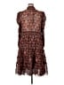 Ulla Johnson 100% Silk Paisley Brown Casual Dress Size 14 - photo 2