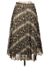 Banana Republic 100% Polyester Animal Print Silver Formal Skirt Size 6 Petite - photo 1