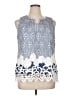 Cato 100% Polyester Blue Sleeveless Blouse Size XL - photo 1