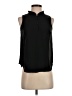 Ann Taylor 100% Polyester Black Sleeveless Blouse Size XXS (petite) - photo 1