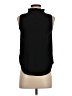 Ann Taylor 100% Polyester Black Sleeveless Blouse Size XXS (petite) - photo 2