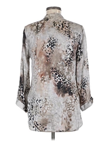 Go By Go Silk 3/4 Sleeve Silk Top (view 2)