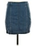 Free People Solid Blue Denim Skirt Size 4 - photo 1