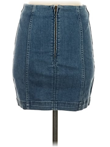 Free People Denim Skirt (view 2)