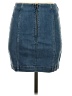 Free People Solid Blue Denim Skirt Size 4 - photo 2