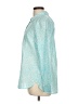 Talbots 100% Cotton Paisley Teal Long Sleeve Button-Down Shirt Size L - photo 5