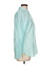 Talbots 100% Cotton Paisley Teal Long Sleeve Button-Down Shirt Size L - photo 4