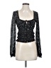 Free People 100% Polyester Black Long Sleeve Blouse Size S - photo 1