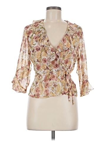 Topshop 3/4 Sleeve Blouse (view 1)