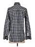 J.Crew Checkered-gingham Blue Long Sleeve Button-Down Shirt Size 0 - photo 2