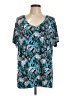 Koolaburra by UGG Tropical Teal Short Sleeve Blouse Size L - photo 1