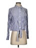 Rails 100% Rayon Stripes Blue Long Sleeve Blouse Size S - photo 1