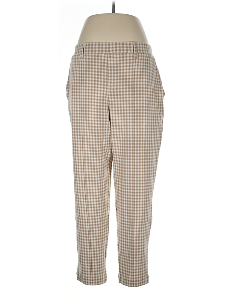 Pre-owned Lands' End Casual Pants In Tan