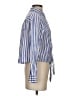 Rails 100% Rayon Stripes Blue Long Sleeve Blouse Size S - photo 4
