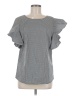 Como Vintage Gray Short Sleeve Blouse Size M - photo 1