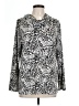 Chico's Animal Print Silver Pullover Sweater Size Lg (2) - photo 1