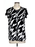 Dana Buchman Black Short Sleeve Blouse Size L - photo 1