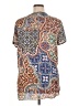 Spense 100% Polyester Paisley Tan Short Sleeve Top Size XL - photo 2