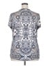 Lane Bryant Paisley Silver Short Sleeve Blouse Size 18 - 20 Plus - photo 2