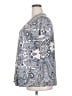 Lane Bryant Paisley Silver Short Sleeve Blouse Size 18 - 20 Plus - photo 5