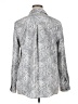 Time and Tru 100% Polyester Paisley Silver Long Sleeve Blouse Size XL - photo 2
