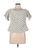 Eri + Ali Gray Short Sleeve Top Size L - photo 1