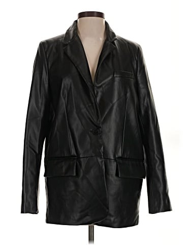 Zara Faux Leather Jacket (view 1)