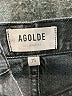 AGOLDE 100% Organic Cotton Black Gray Jeans Size 25 waist - photo 7