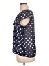 Allison Taylor 100% Polyester Polka Dots Blue Short Sleeve Blouse Size XL - photo 5
