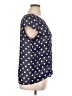 Allison Taylor 100% Polyester Polka Dots Blue Short Sleeve Blouse Size XL - photo 4