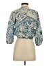 Elan 100% Cotton Blue 3/4 Sleeve Blouse Size S - photo 2