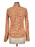 Odille Tweed Orange Yellow Long Sleeve Button-Down Shirt Size 8 - photo 2