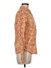 Odille Tweed Orange Yellow Long Sleeve Button-Down Shirt Size 8 - photo 4