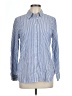 Talbots Stripes Blue Long Sleeve Button-Down Shirt Size L - photo 1