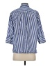 Pomander Place 100% Cotton Stripes Blue 3/4 Sleeve Button-Down Shirt Size S - photo 2