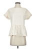 Unbranded 100% Cotton Ivory Short Sleeve Blouse Size S - photo 1