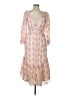 LoveShackFancy Floral Pink Cocktail Dress Size L - photo 1