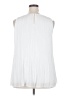 Halogen 100% Polyester White Sleeveless Blouse Size XXL - photo 2