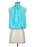 Alice + Olivia 100% Polyester Teal Sleeveless Blouse Size XS - photo 2