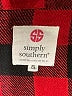 Simply Southern 100% Polyester Plaid Red Fleece Size S - photo 6