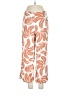 Sienna Sky Print Orange Casual Pants Size L - photo 1