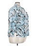 George 100% Polyester Animal Print Blue 3/4 Sleeve Blouse Size 3X - photo 4