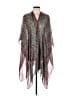 ALLSAINTS 100% Modal Animal Print Burgundy Wrap One size - photo 1