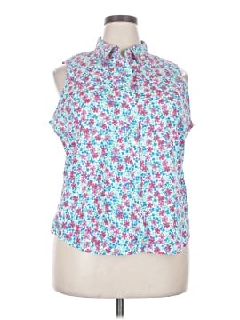 J.Crew Factory Store Sleeveless Button-Down Shirt (view 1)
