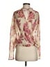 MNG 100% Polyester Floral Ivory Long Sleeve Blouse Size 4 - photo 1