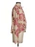 MNG 100% Polyester Floral Ivory Long Sleeve Blouse Size 4 - photo 4