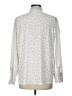 Ann Taylor Silver Long Sleeve Blouse Size L - photo 2