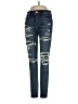 American Eagle Outfitters Graphic Blue Jeans Size 2s - photo 1