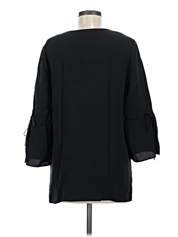 Lafayette 148 New York 3/4 Sleeve Silk Top (view 2)